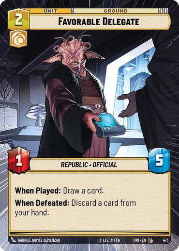 Favorable Delegate (473) (Hyperspace) (473) [Twilight of the Republic]