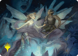Faebloom Trick Art Card (6/54) (Gold-Stamped Signature) [Foundations Art Series]