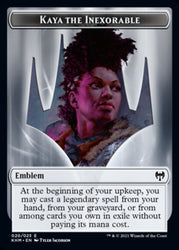 Kaya the Inexorable Emblem [Kaldheim Tokens]