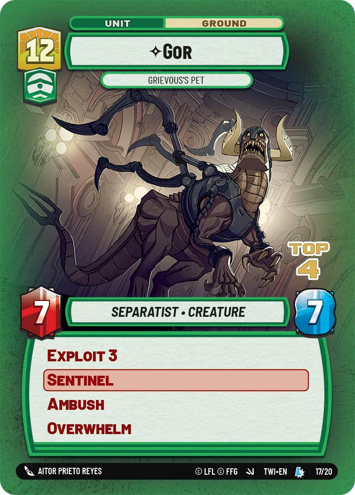 Gor - Grievous's Pet (17/20) (Top 4) (17/20) [Store Showdown Promos]