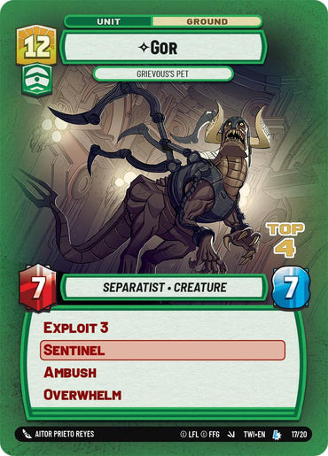Gor - Grievous's Pet (17/20) (Top 4) (17/20) [Store Showdown Promos]