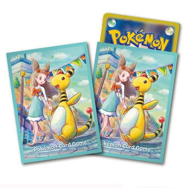 Card Sleeves - Ampharos & Jasmine (64 Pack)
