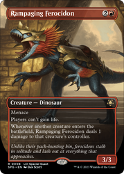 Rampaging Ferocidon (Borderless) [The Lost Caverns of Ixalan Special Guests]
