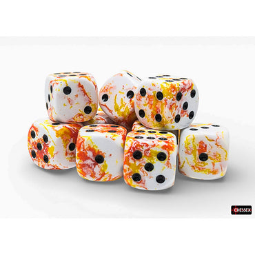 Chessex: Brush Dice - Sunrise 16mm d6 Dice Block (CHX 24603)