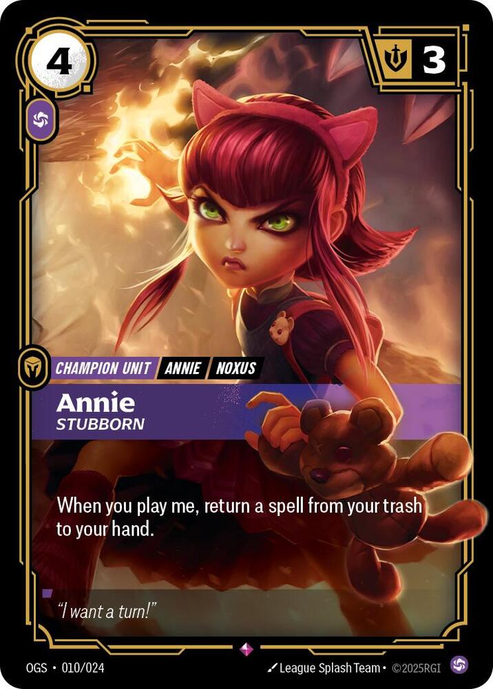 Annie, Stubborn (010/024) [Origins: Proving Grounds]