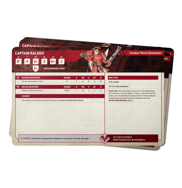 Warhammer 40K: Datasheet Cards - Blood Angels