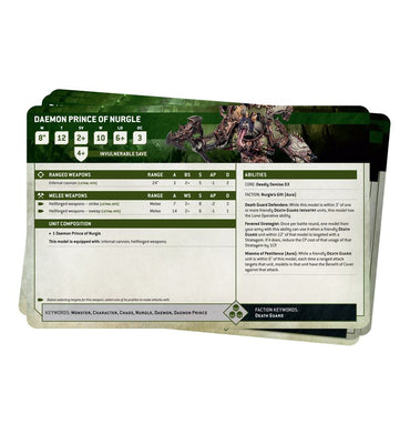 Warhammer 40K: Datasheet Cards - Death Guard
