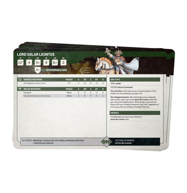 Warhammer 40K: Datasheet Cards - Astra Militarum
