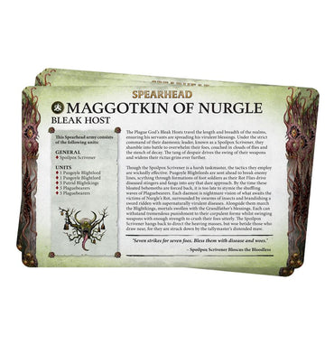 Warhammer, Age of Sigmar: Maggotkin of Nurgle - Faction Pack