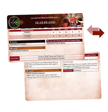 Warhammer, Age of Sigmar: Warscroll Cards - Blades of Khorne