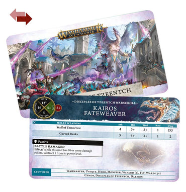 Warhammer Age of Sigmar: Disciples Of Tzeentch - Warscroll Cards