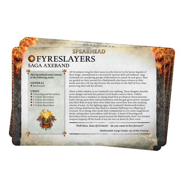 Warhammer, Age of Sigmar: Fyreslayers - Faction Pack