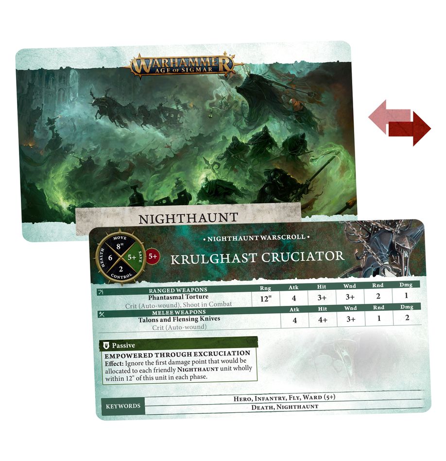 Warhammer Age of Sigmar: Nighthaunt - Warscroll Cards (English)