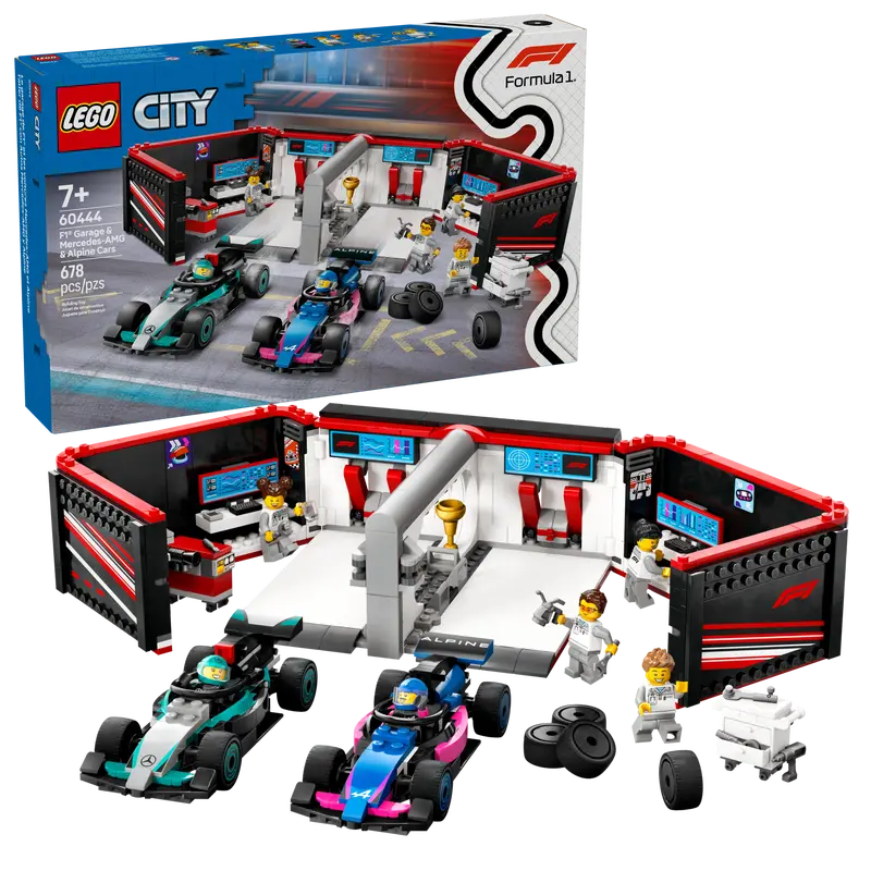 Lego: City - F1 Garage & Mercedes-AMG & Alpine Cars