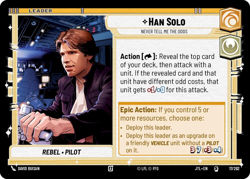 Han Solo - Never Tell Me the Odds (017/262) (017/257) [Jump to Lightspeed]