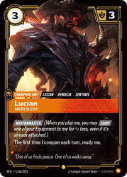 Lucian, Merciless (Alternate Art) (113a/221) [Spiritforged]