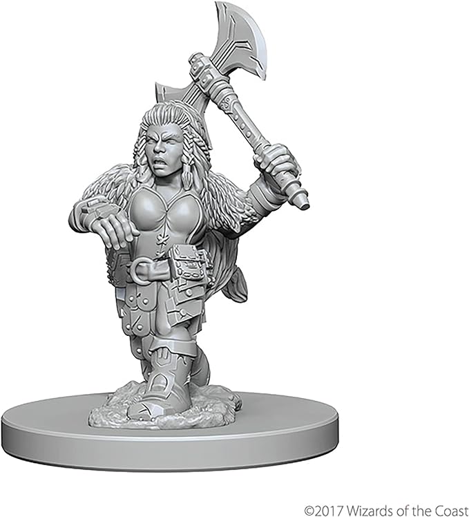 D&D Nolzur's Marvelous Miniatures: Female Dwarf Barbarian