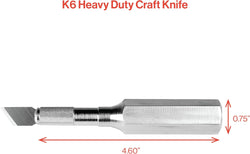 K6 Heavy Duty Aluminum Knife (Safety Cap)