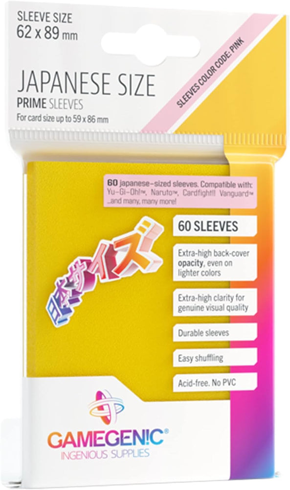 Gamegenic: Prime Deck Protector Japanese - Yellow (60)