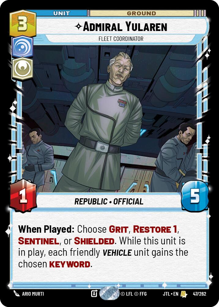 Admiral Yularen - Fleet Coordinator (047/262) [Jump to Lightspeed]