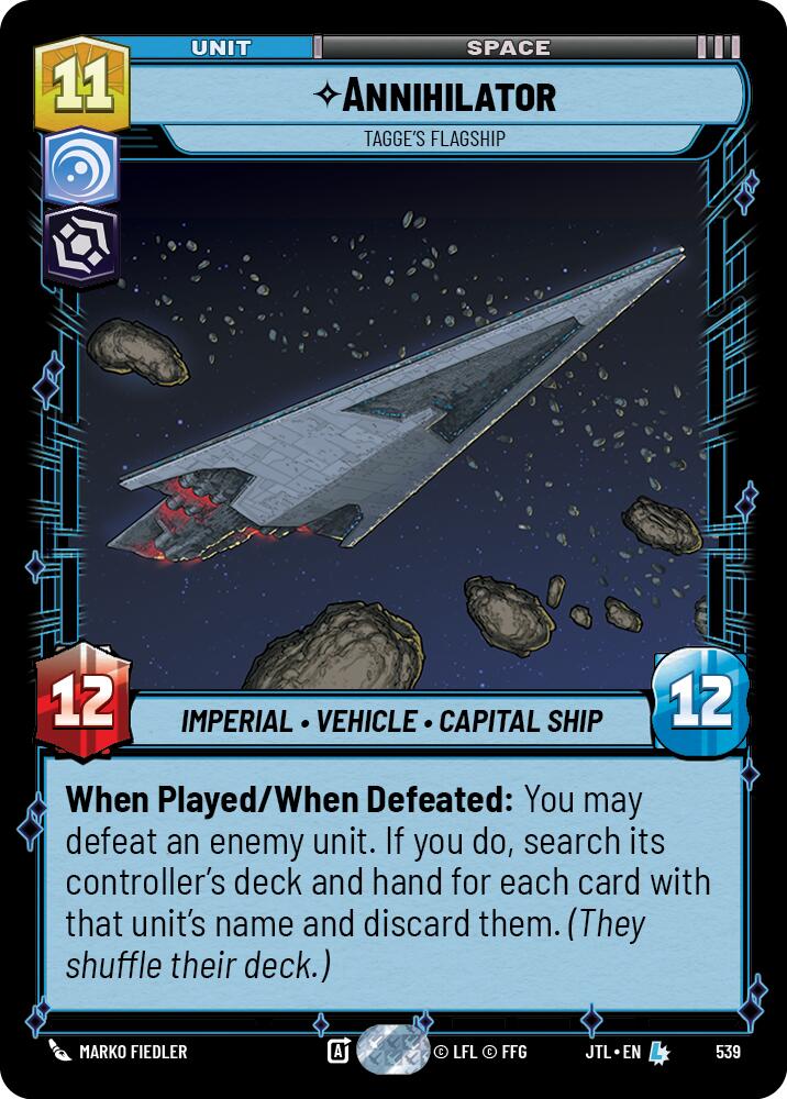 Annihilator - Tagge's Flagship (Foil) (539) [Jump to Lightspeed]