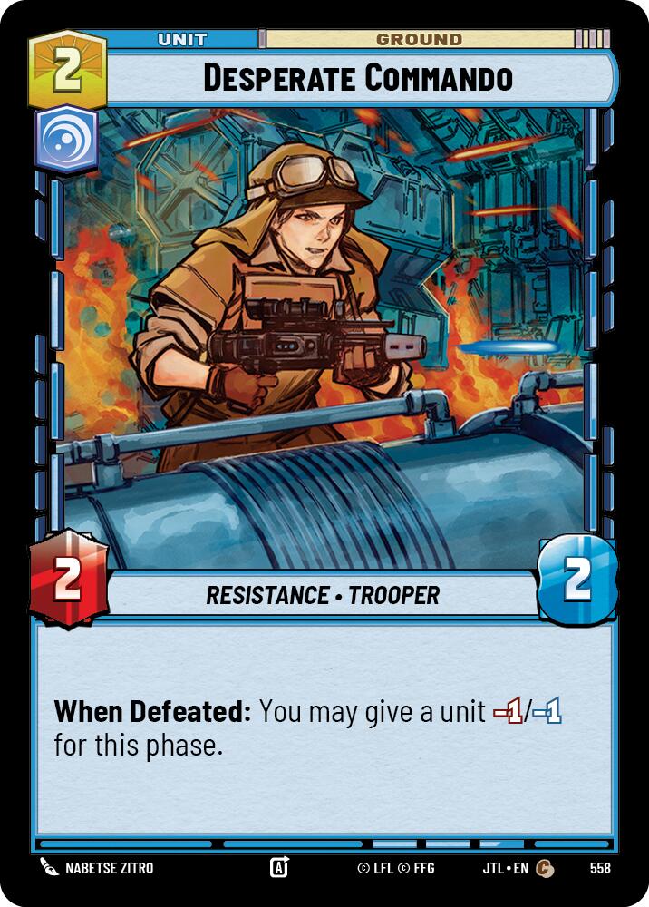 Desperate Commando (Foil) (558) [Jump to Lightspeed]