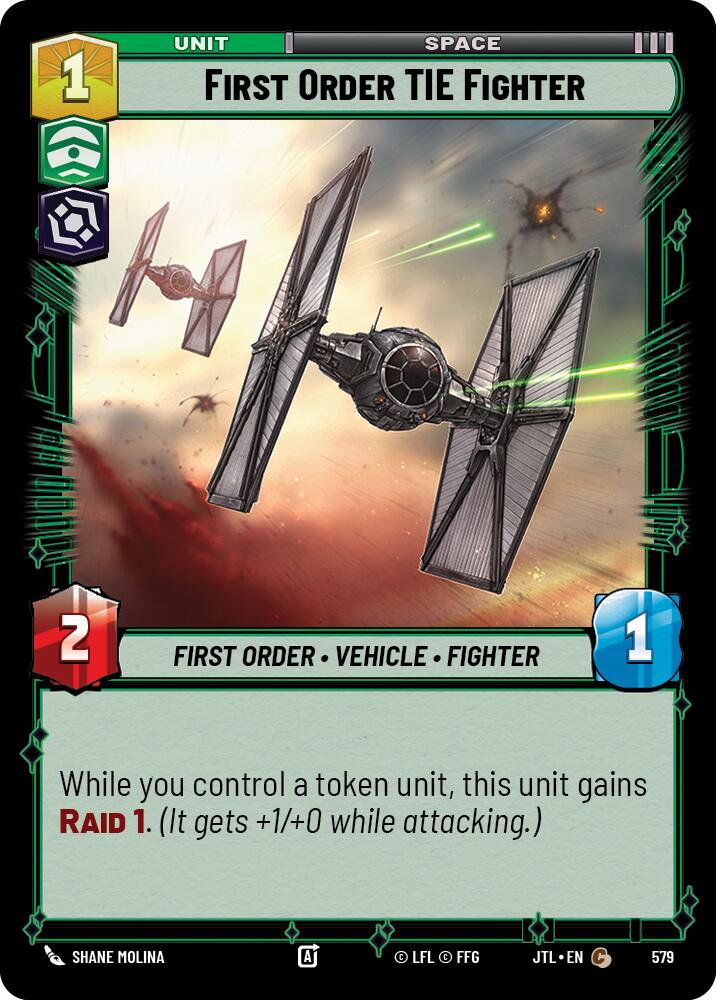 First Order TIE Fighter (Foil) (579) [Jump to Lightspeed]