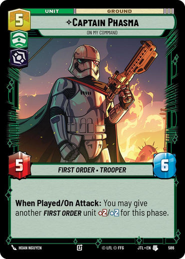 Captain Phasma - On My Command (Foil) (586) [Jump to Lightspeed]