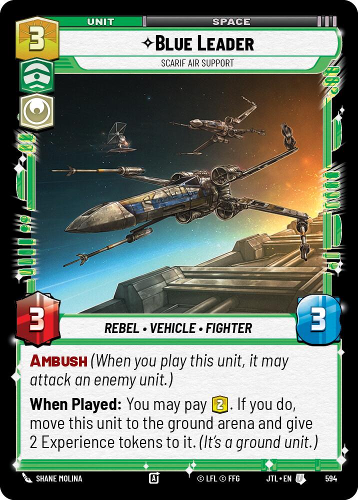 Blue Leader - Scarif Air Support (Foil) (594) [Jump to Lightspeed]