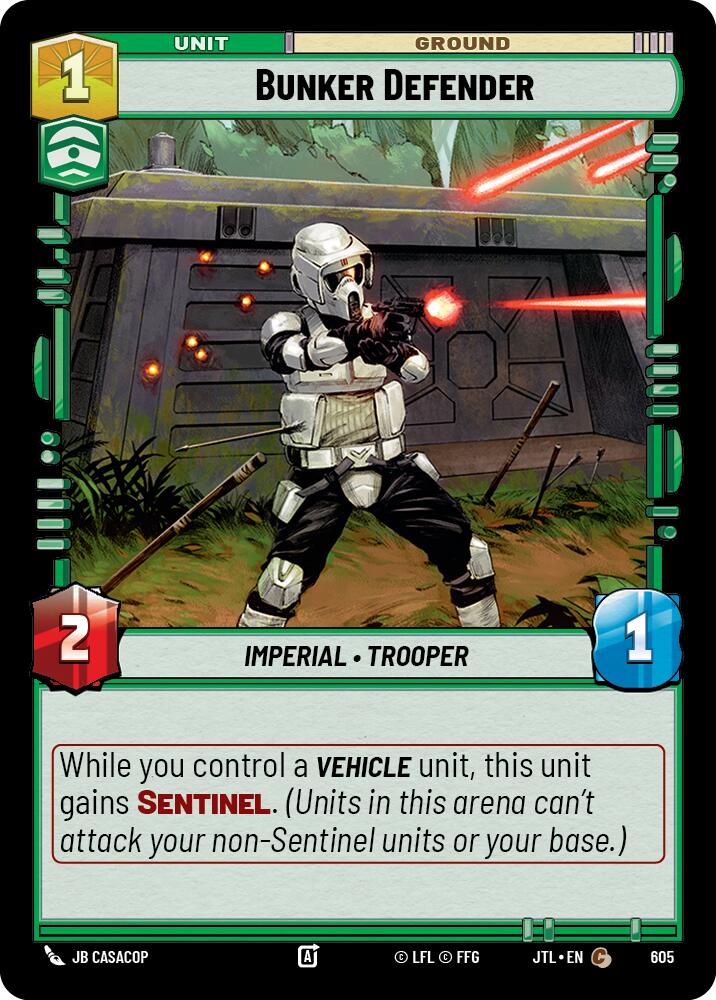 Bunker Defender (Foil) (605) [Jump to Lightspeed]