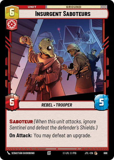 Insurgent Saboteurs (Foil) (666) [Jump to Lightspeed]