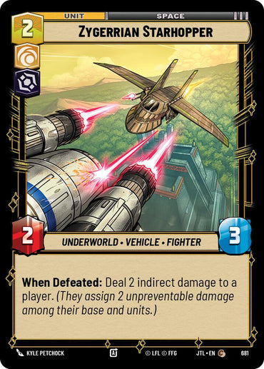 Zygerrian Starhopper (Foil) (681) [Jump to Lightspeed]