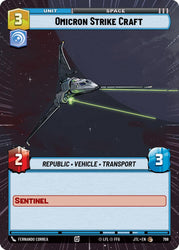 Omicron Strike Craft (Hyperspace Foil) (798) [Jump to Lightspeed]