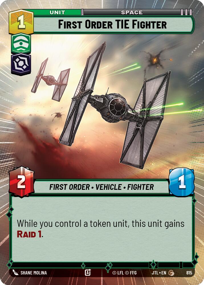 First Order TIE Fighter (Hyperspace Foil) (815) [Jump to Lightspeed]