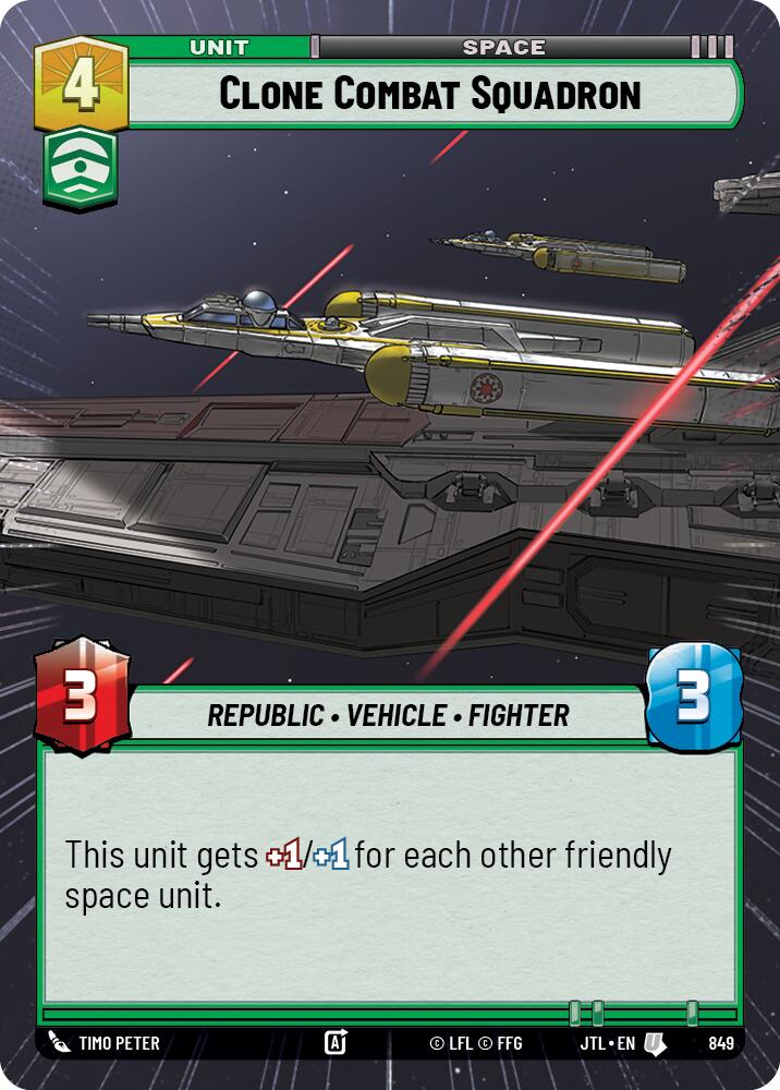 Clone Combat Squadron (Hyperspace Foil) (849) [Jump to Lightspeed]