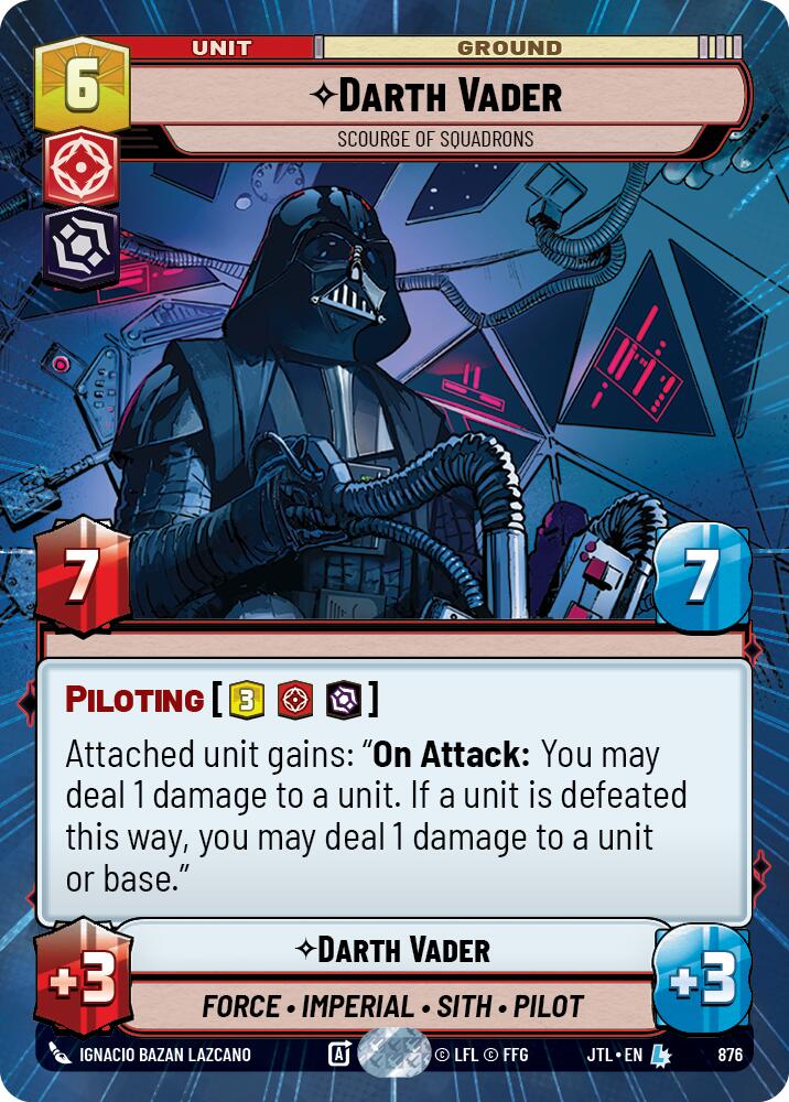 Darth Vader - Scourge of Squadrons (Hyperspace Foil) (876) [Jump to Lightspeed]