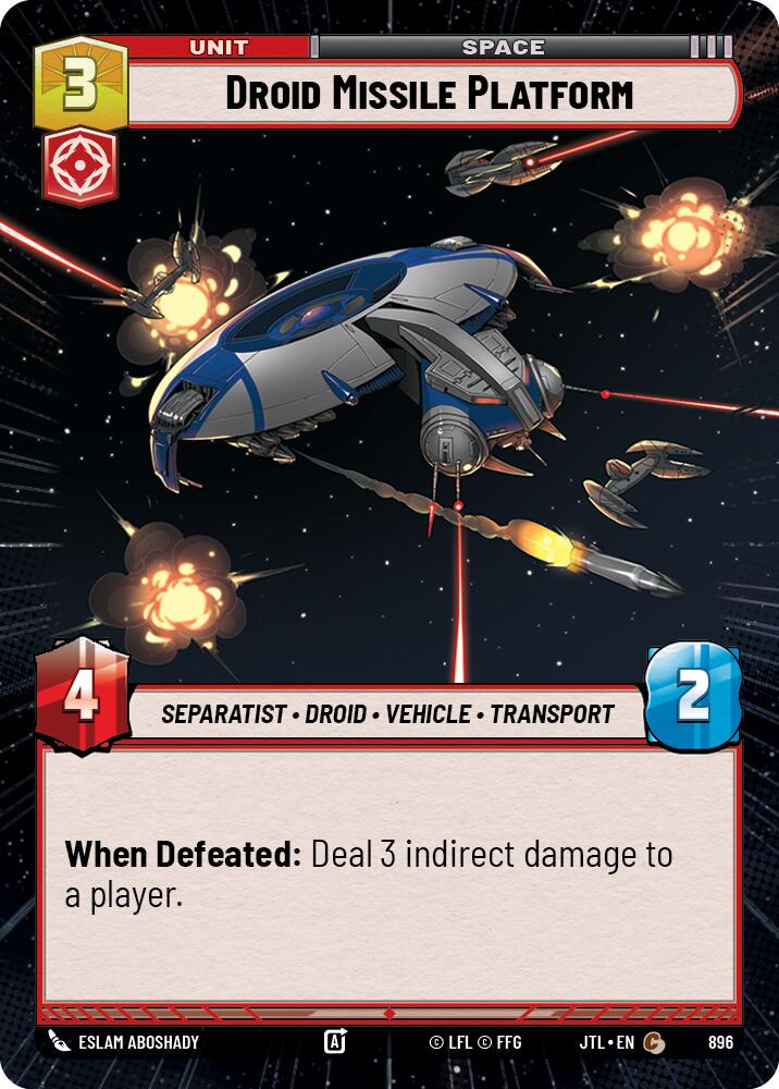 Droid Missile Platform (Hyperspace Foil) (896) [Jump to Lightspeed]