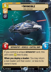 Invincible - Naval Adversary (Hyperspace Foil) (925) [Jump to Lightspeed]