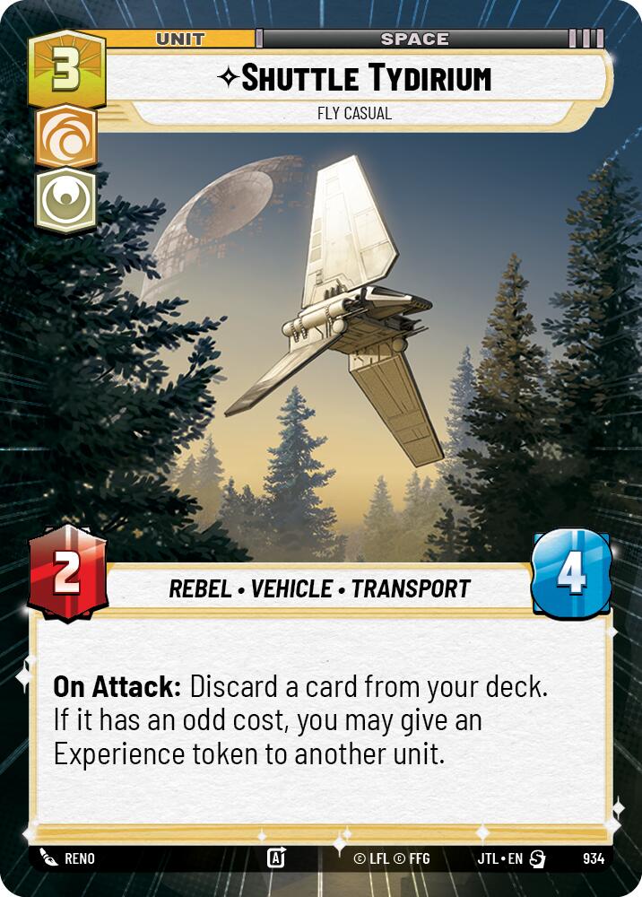Shuttle Tydirium - Fly Casual (934) (Hyperspace Foil) (934) [Jump to Lightspeed]