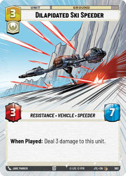 Dilapidated Ski Speeder (Hyperspace Foil) (982) [Jump to Lightspeed]