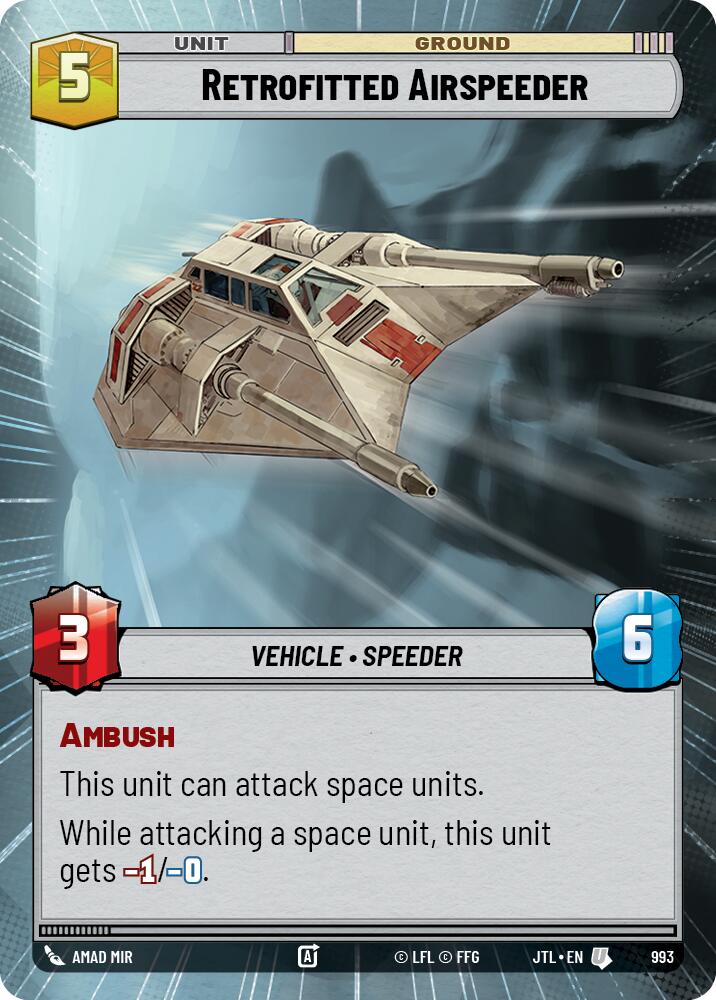 Retrofitted Airspeeder (Hyperspace Foil) (993) [Jump to Lightspeed]