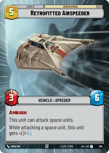 Retrofitted Airspeeder (Hyperspace Foil) (993) [Jump to Lightspeed]