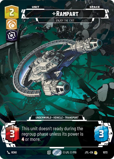 Rampart - Enjoy the Exit (1073) (Prestige Foil) (1073) [Jump to Lightspeed]