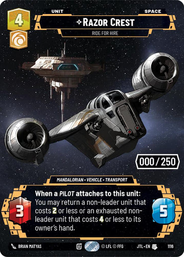 Razor Crest - Ride For Hire (1116) (Serialized) (1116) [Jump to Lightspeed]