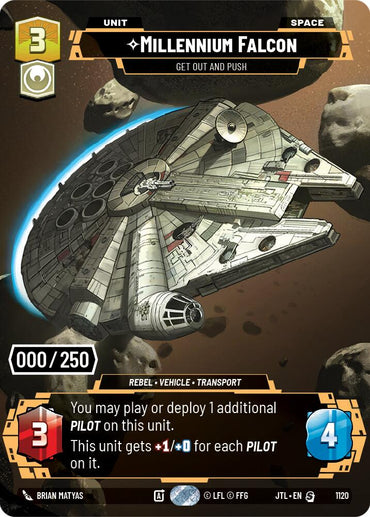 Millennium Falcon - Get Out And Push (1120) (Serialized) (1120) [Jump to Lightspeed]