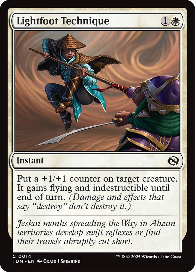 Lightfoot Technique [Tarkir: Dragonstorm]