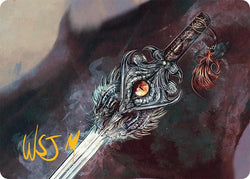 Dragonfire Blade Art Card (40/54) (Gold-Stamped Signature) [Tarkir: Dragonstorm Art Series]