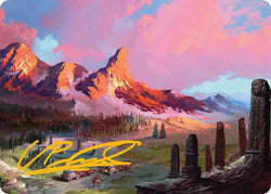 Rugged Highlands Art Card (29/54) (Gold-Stamped Signature) [Tarkir: Dragonstorm Art Series]