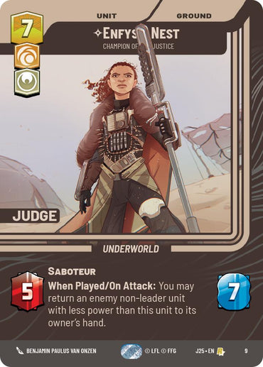 Enfys Nest - Champion of Justice (9) (9) [Judge Promos]