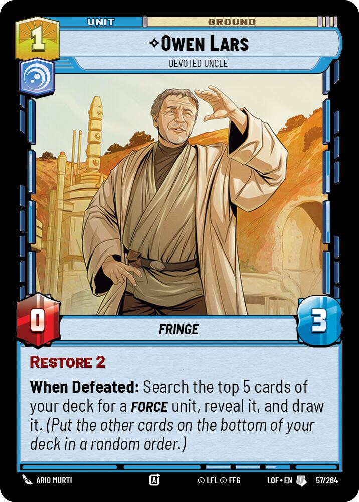 Owen Lars - Devoted Uncle (57/264) (57/264) [Legends of the Force]